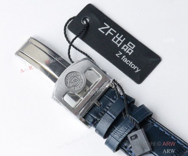 Super Clone IWC Portugieser 7 Days ZF Factory IW500107 Blue Leather Strap 1:1 Copy Watch Super Clone IWC Portugieser 7 Days ZF Factory IW500107 Blue Leather Strap 1:1 Copy Watch