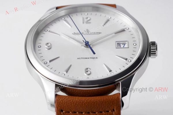 Zf Factory Jaeger-Lecoultre Master Control Date 40mm Silver Dial Brown Leather Band Replica Watch Zf Factory Jaeger-Lecoultre Master Control Date 40mm Silver Dial Brown Leather Band Replica Watch