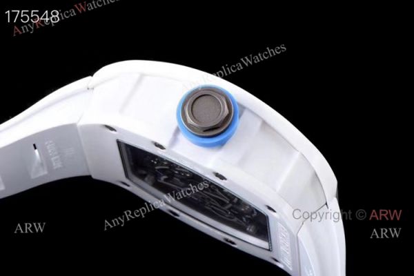 KV Factory Richard Mille RM 055 White Ceramic Watch Best Copy KV Factory Richard Mille RM 055 White Ceramic Watch Best Copy