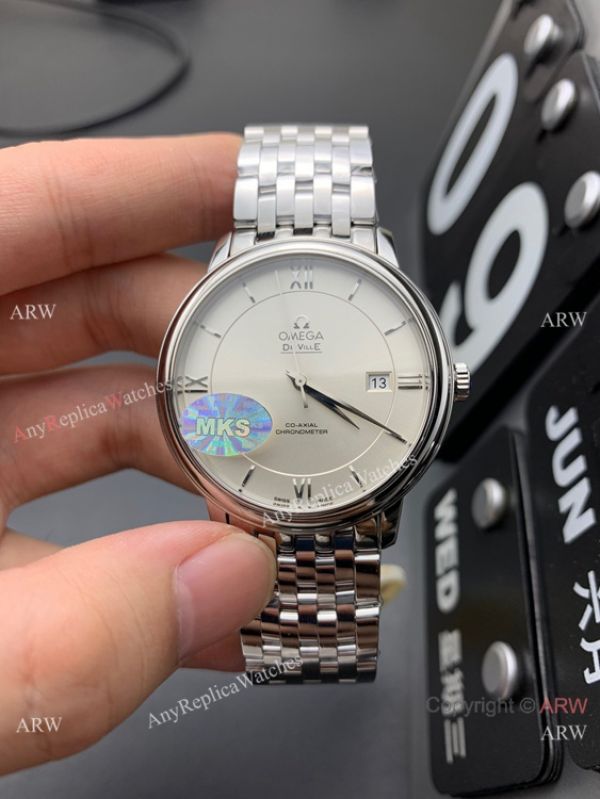 MKS Factory Omega Classic De Ville 9015 Watch Silver Dial Stainless Steel MKS Factory Omega Classic De Ville 9015 Watch Silver Dial Stainless Steel