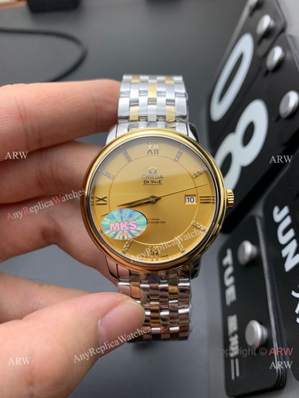 MKS Factory Omega Classic De Ville Swiss 9015 Watch Two Tone MKS Factory Omega Classic De Ville Swiss 9015 Watch Two Tone