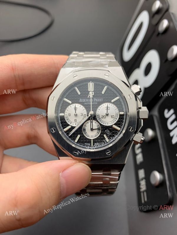 OM Factory Audemars Piguet Royal Oak Chronograph Black Dial Watch 41mm OM Factory Audemars Piguet Royal Oak Chronograph Black Dial Watch 41mm