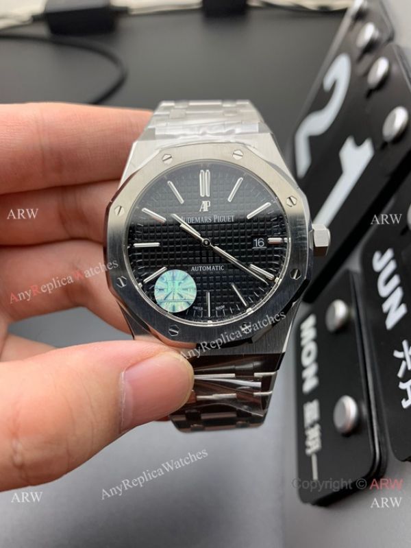 JF Factory Audemars Piguet Royal Oak JF 3120 Black Dial Watch 41mm JF Factory Audemars Piguet Royal Oak JF 3120 Black Dial Watch 41mm