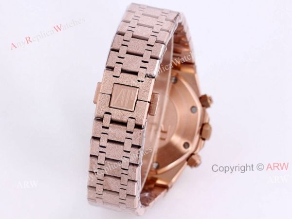New Audemars Piguet Royal Oak Quartz Copy Watch Best AP Frosted Gold Watch 41mm New Audemars Piguet Royal Oak Quartz Copy Watch Best AP Frosted Gold Watch 41mm