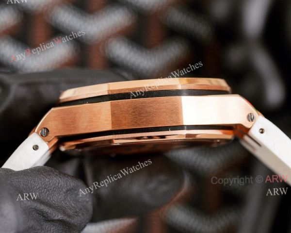 Knockoff Audemars Piguet Royal Oak 42mm Rose Gold Rainbow Watch Quartz Movement Knockoff Audemars Piguet Royal Oak 42mm Rose Gold Rainbow Watch Quartz Movement