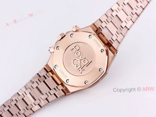 New Frosted Audemars Piguet Rose Gold Royal Oak 41mm Rainbow Diamond Watch Replica New Frosted Audemars Piguet Rose Gold Royal Oak 41mm Rainbow Diamond Watch Replica