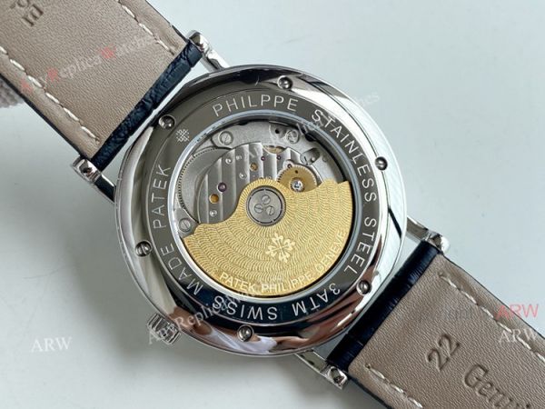 Swiss Grade Patek Philippe Classic Watch Mens Black Dial Black Leater Strap Replica Swiss Grade Patek Philippe Classic Watch Mens Black Dial Black Leater Strap Replica