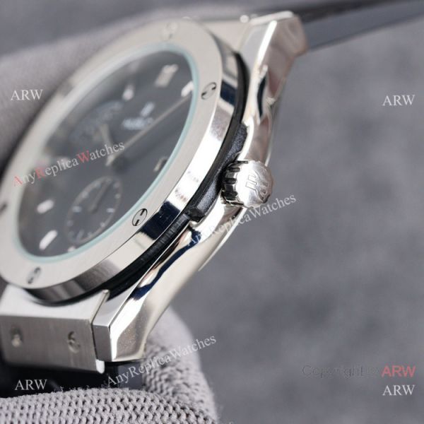 2021 Replica Hublot Classic Fusion 42mm Black Dial Rubber Strap Watches 2021 Replica Hublot Classic Fusion 42mm Black Dial Rubber Strap Watches