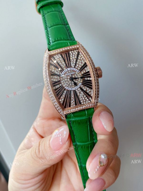 Iced Out Franck Muller Cintree Curvex Rose Gold Ladies Watch With Diamonds Best Copy Iced Out Franck Muller Cintree Curvex Rose Gold Ladies Watch With Diamonds Best Copy