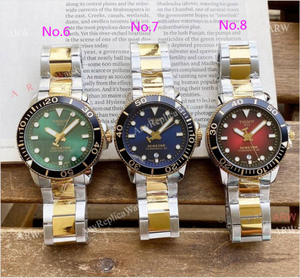 New 45mm Tissot Seastar Black Face Black Rubber Strap Swiss Quality Replica Watch New 45mm Tissot Seastar Black Face Black Rubber Strap Swiss Quality Replica Watch