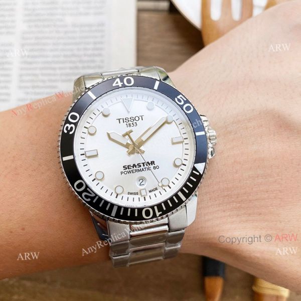 New Tissot Seastar 1853 Blue Face SS Replica Watch For Men 45mm New Tissot Seastar 1853 Blue Face SS Replica Watch For Men 45mm