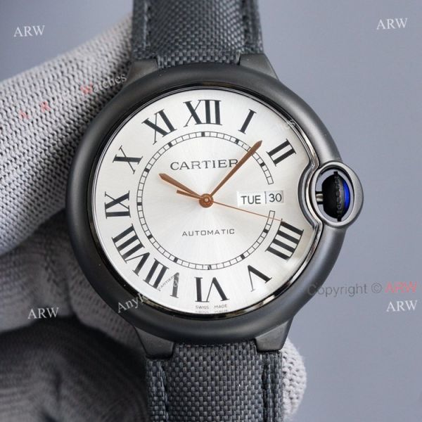New Brown Face Cartier Ballon Bleu 42mm Replica Watch Brown Leather Strap New Brown Face Cartier Ballon Bleu 42mm Replica Watch Brown Leather Strap