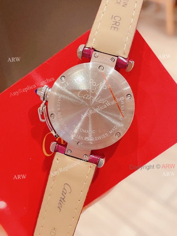 Knockoff Ladies Cartier Pasha Watch Fuchsia Dial Fuchsia Leather Strap Knockoff Ladies Cartier Pasha Watch Fuchsia Dial Fuchsia Leather Strap