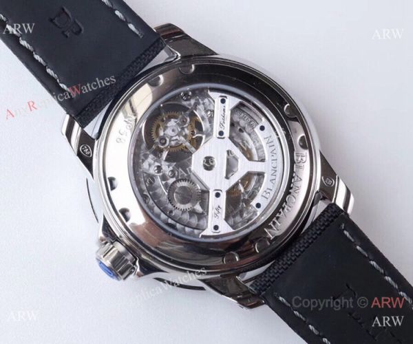 JB Factory 1:1 Blancpain Tourbillon Fifty Fathoms Silver Black Watch JB Factory 1:1 Blancpain Tourbillon Fifty Fathoms Silver Black Watch