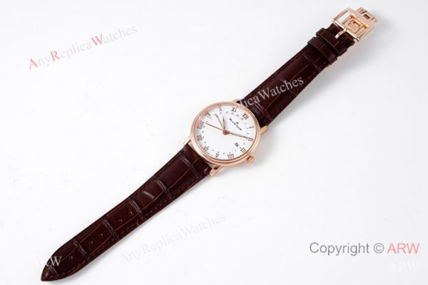 New Swiss Grade Blancpain Villeret Gmt Date 6662-1127-55 Rose Gold Watch 40mm New Swiss Grade Blancpain Villeret Gmt Date 6662-1127-55 Rose Gold Watch 40mm