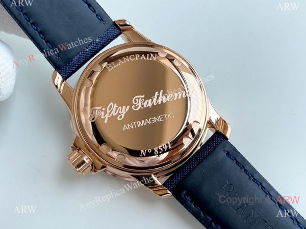 Best Copy Blancpain Fifty Fathoms Rose Gold Watch Citizen 8215 Movement Best Copy Blancpain Fifty Fathoms Rose Gold Watch Citizen 8215 Movement