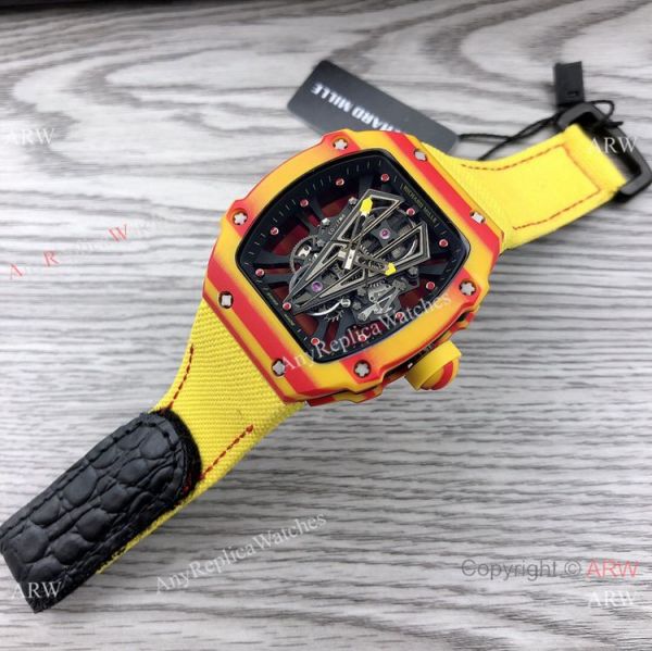 Swiss Richard Mille RM 27-03 Tourbillon Rafael Nadal Watch NTPT Carbon 48mm Swiss Richard Mille RM 27-03 Tourbillon Rafael Nadal Watch NTPT Carbon 48mm
