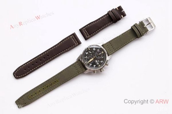ZF Factory IWC Pilots Watch 7750 Chronograph Spitfire Stainless Steel ZF Factory IWC Pilots Watch 7750 Chronograph Spitfire Stainless Steel