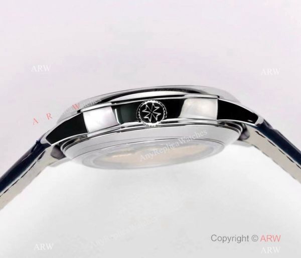 2021 New! Swiss Grade Vacheron Constantin Patrimony Moon and Retrograde Date Watch Blue Leather Strap 2021 New! Swiss Grade Vacheron Constantin Patrimony Moon and Retrograde Date Watch Blue Leather Strap