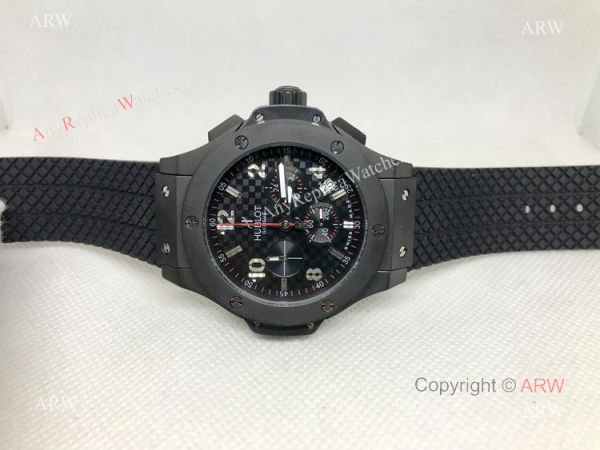 Best Copy Hublot Big Bang Chronograph Watch Red Markers Black Case Best Copy Hublot Big Bang Chronograph Watch Red Markers Black Case