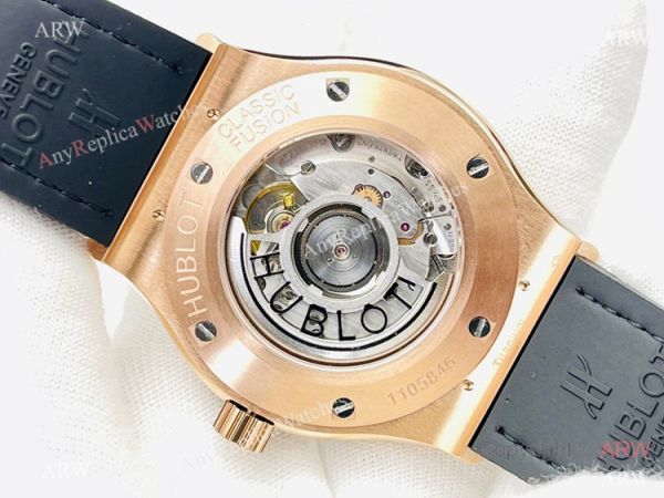 HB V3 version Hublot Classic Fusion Watch Iced Out Rose Gold Black Dial Super Clone HB V3 version Hublot Classic Fusion Watch Iced Out Rose Gold Black Dial Super Clone