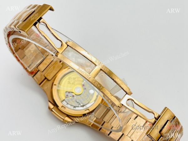 PFF Factory V4 Patek Philippe Nautilus Replica Watch Swiss 9015 Rose Gold Brown Dial PFF Factory V4 Patek Philippe Nautilus Replica Watch Swiss 9015 Rose Gold Brown Dial