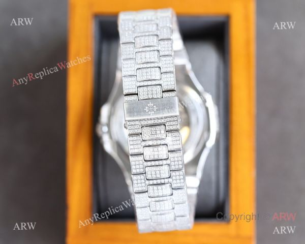 Swiss Grade One Patek Philippe Iced Out Nautilus 9015 Watch Full Diamond Swiss Grade One Patek Philippe Iced Out Nautilus 9015 Watch Full Diamond