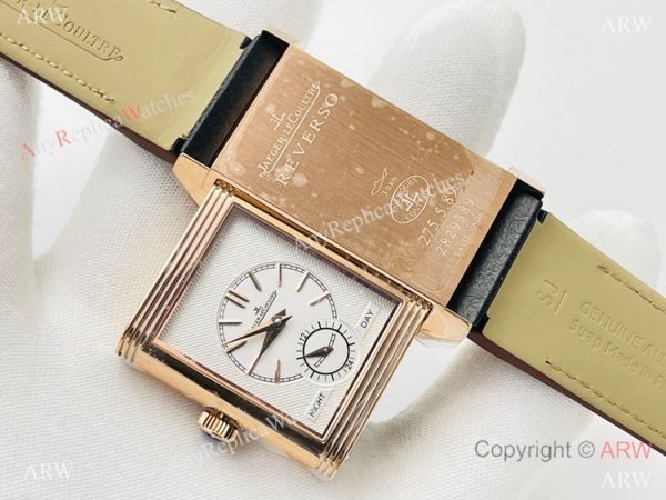 (ANF ) Swiss Grade One Jaeger-LeCoultre Reverso Duoface 29mm Watch Rose Gold Rhodium Gray Face (ANF ) Swiss Grade One Jaeger-LeCoultre Reverso Duoface 29mm Watch Rose Gold Rhodium Gray Face