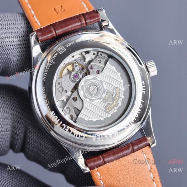 Swiss Quality Copy Longines Master 40 Date Brown Leather Strap Watches Citizen 8215 Movement Swiss Quality Copy Longines Master 40 Date Brown Leather Strap Watches Citizen 8215 Movement