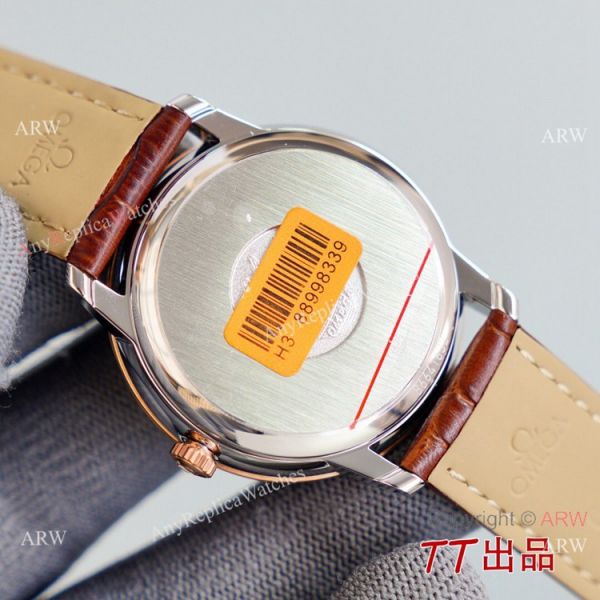 Swiss Quality Copy Omega De Ville Co-Axial Watch 8215 Movement Chocolate Dial Leather Strap Swiss Quality Copy Omega De Ville Co-Axial Watch 8215 Movement Chocolate Dial Leather Strap