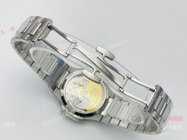 3K Factory 1:1 Best Edition Patek Philippe Nautilus Ladies 34mm Watch Silver Steel White Dial 3K Factory 1:1 Best Edition Patek Philippe Nautilus Ladies 34mm Watch Silver Steel White Dial