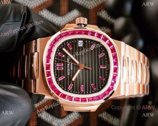 New! Swiss Copy Patek Philippe Nautilus Limited New 5711 Watch Cal.324 Pink Diamond Black Texture Dial New! Swiss Copy Patek Philippe Nautilus Limited New 5711 Watch Cal.324 Pink Diamond Black Texture Dial