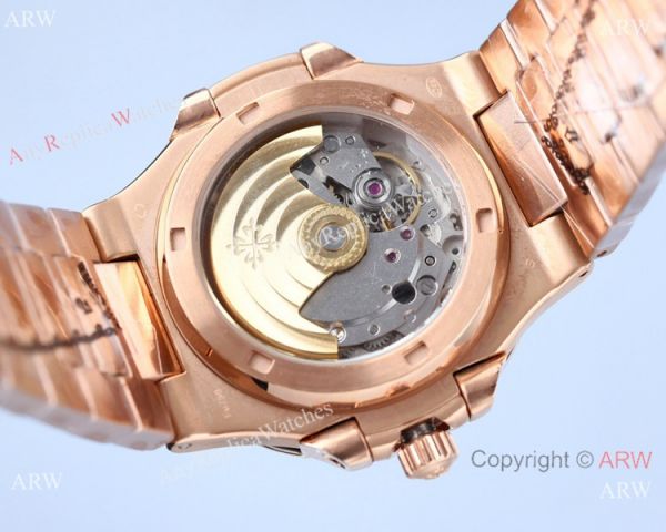 Swiss Quality Patek Philippe Nautilus 8215 Movement Watch Diamond Bezel Rose Gold Swiss Quality Patek Philippe Nautilus 8215 Movement Watch Diamond Bezel Rose Gold