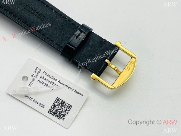 Swiss Replica IWC Portofino Moon watch IWS Factory Cal.35800 Yellow Gold Case 40mm Swiss Replica IWC Portofino Moon watch IWS Factory Cal.35800 Yellow Gold Case 40mm
