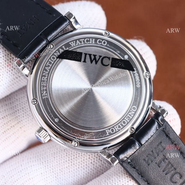 Knock-off IWC Portofino Citizen 9015 White Face Black Strap Watch Knock-off IWC Portofino Citizen 9015 White Face Black Strap Watch