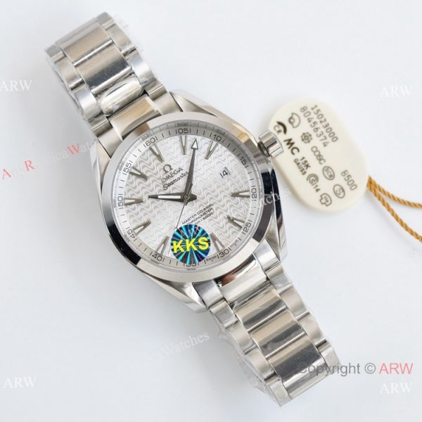 Swiss Quality Omega Aqua Terra 150m Citizen 8215 Watch Silver Wave Dial Swiss Quality Omega Aqua Terra 150m Citizen 8215 Watch Silver Wave Dial