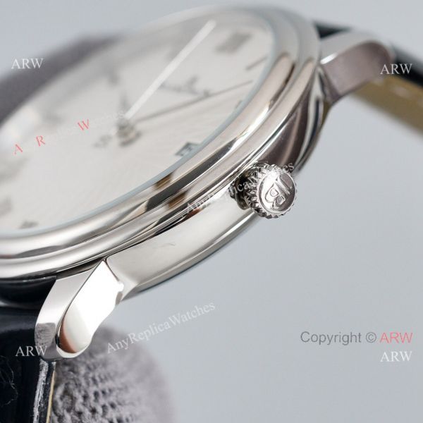 Replica Blancpain Villeret White Dial Leather Strap 40MM Watch With Roman Markers Replica Blancpain Villeret White Dial Leather Strap 40MM Watch With Roman Markers