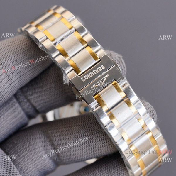 Swiss Quality Longines Master Moon Phase Watch Citizen Movement Two Tone Case Swiss Quality Longines Master Moon Phase Watch Citizen Movement Two Tone Case