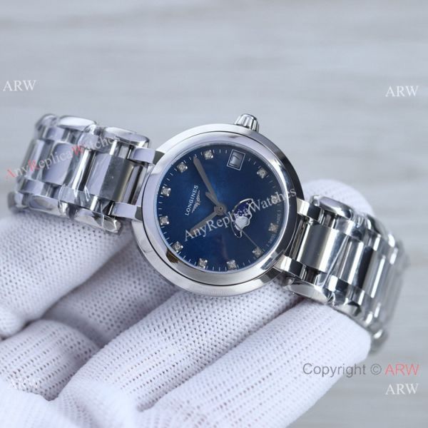 Swiss Quartz Longines PrimaLuna Moon Watch White Mop Face AAA Replica Swiss Quartz Longines PrimaLuna Moon Watch White Mop Face AAA Replica