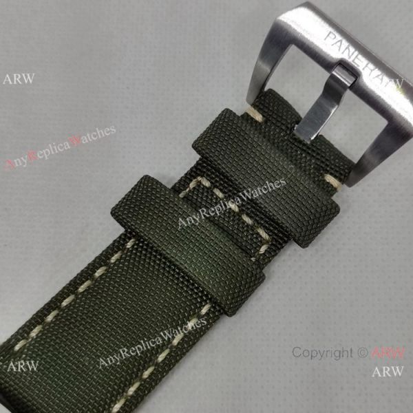 Copy Panerai PAM00535 GMT Watch Green Recycled PET Nylon Strap Copy Panerai PAM00535 GMT Watch Green Recycled PET Nylon Strap