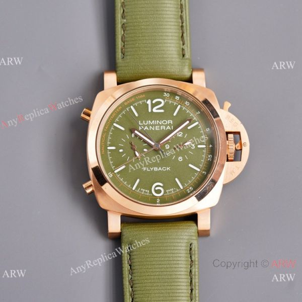 Copy Panerai Luminor Flyback Rose Gold Watch 44mm for Men Copy Panerai Luminor Flyback Rose Gold Watch 44mm for Men