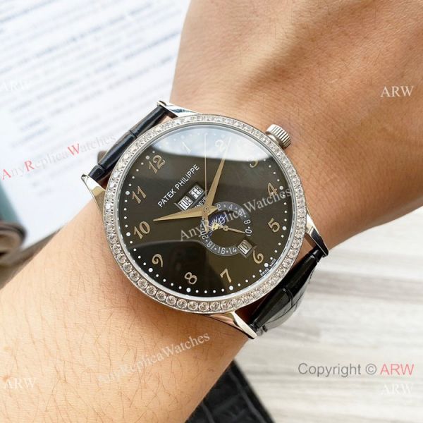 Clone Patek Philippe Calatrava Annual calendar Watch Olive Green Dial Clone Patek Philippe Calatrava Annual calendar Watch Olive Green Dial