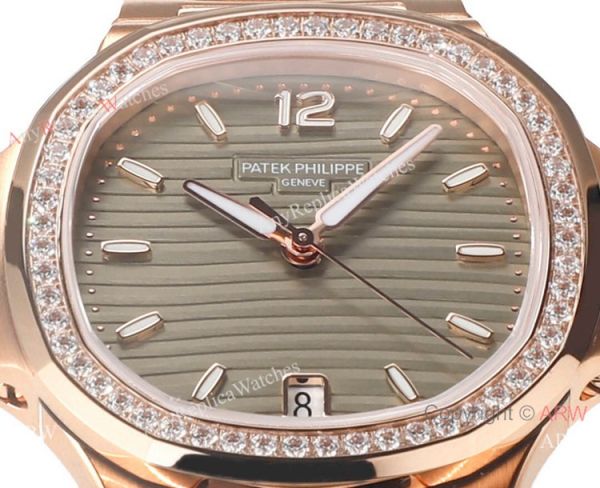 Swiss Cal.324 SC Patek Philippe Nautilus Watches Diamond Bezel Green Dial for Women Swiss Cal.324 SC Patek Philippe Nautilus Watches Diamond Bezel Green Dial for Women
