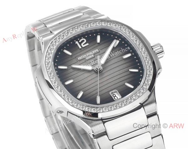 Swiss Cal.324 SC Patek Philippe Lady-Nautilus Watch Stainless steel Diamond bezel Swiss Cal.324 SC Patek Philippe Lady-Nautilus Watch Stainless steel Diamond bezel