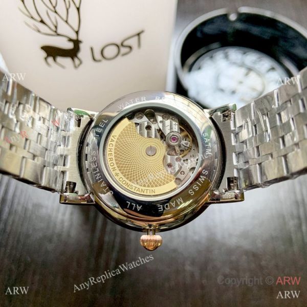 Top Grade Vacheron Constantin Moon phase Watch 2-Tone Rose Gold 40mm Top Grade Vacheron Constantin Moon phase Watch 2-Tone Rose Gold 40mm