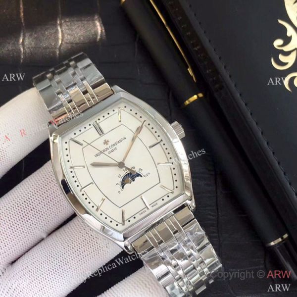 Stainless Steel Vacheron Constantin Replika Watch w/ Moon phase Stainless Steel Vacheron Constantin Replika Watch w/ Moon phase