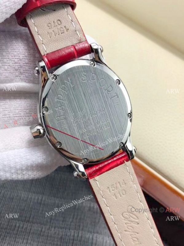 New Replica Chopard Happy Sport Oval White MOP Dial Watch Women New Replica Chopard Happy Sport Oval White MOP Dial Watch Women