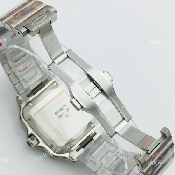 1:1 Copy Cartier Santos Silver Gold Best Replica Watches with SmartLink QuickSwitch Band 1:1 Copy Cartier Santos Silver Gold Best Replica Watches with SmartLink QuickSwitch Band