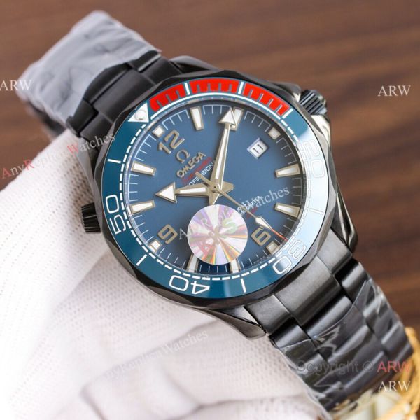Swiss Quality Omega Seamaster Planet Ocean Solid Black Watch Citizen 8215 Swiss Quality Omega Seamaster Planet Ocean Solid Black Watch Citizen 8215