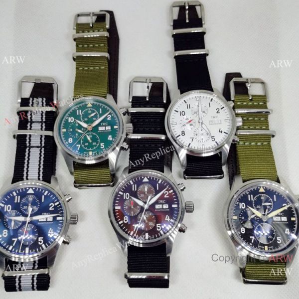 New Copy IWC Pilots 43mm Green Nylon Strap Watch Automatic New Copy IWC Pilots 43mm Green Nylon Strap Watch Automatic